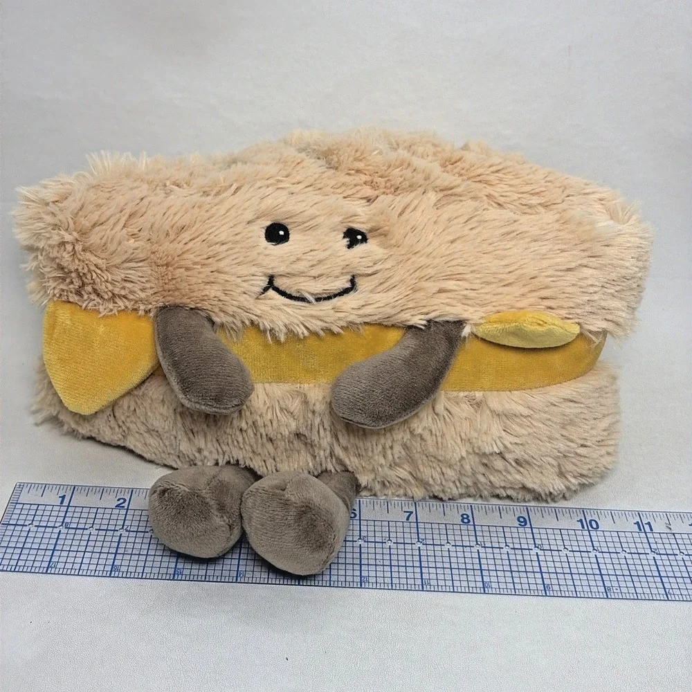Warmies Grilled Cheese Weighted Stuffed Plush Weighted Microwaveable Cute